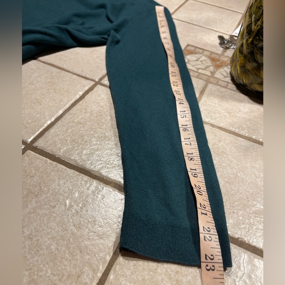 J.Jill Pullover Sweater Forest Green~55%Cotton& 25%Rayon & 20%Nylon Med Petite - Picture 10 of 16